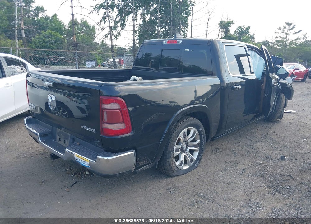 2019 RAM 1500 LONGHORN 4X4 5'7 BOX VIN: 1C6SRFKT6KN518328