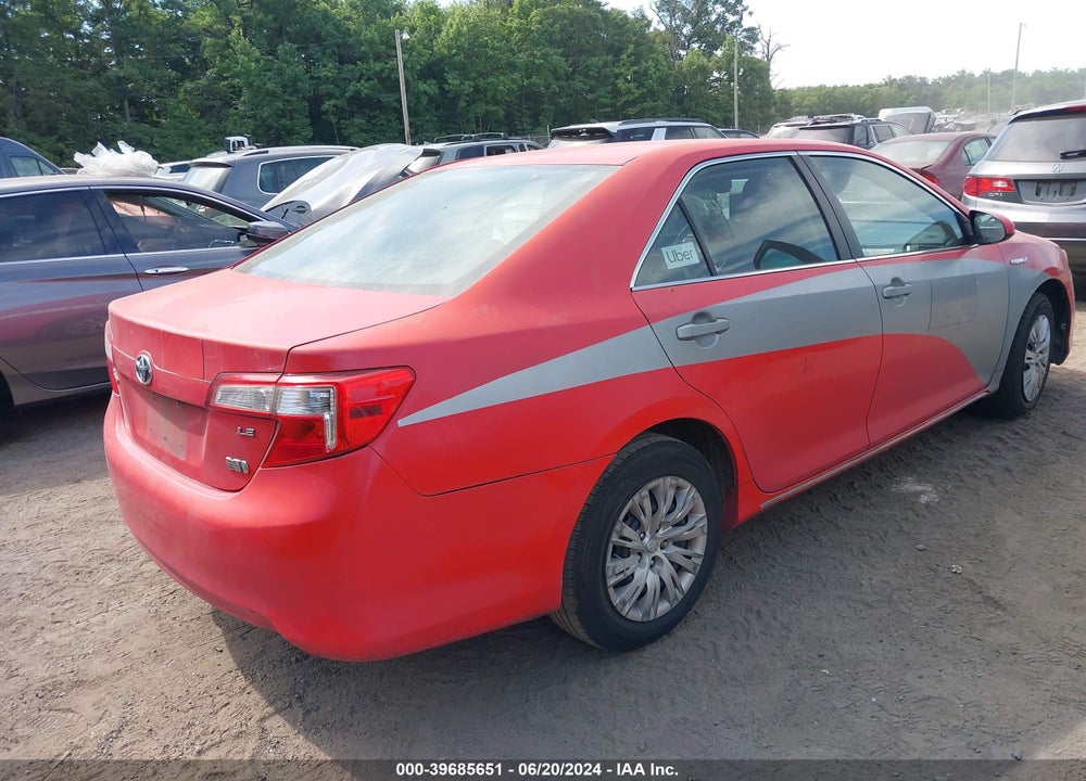 2013 TOYOTA CAMRY HYBRID LE VIN: 4T1BD1FK4DU074284