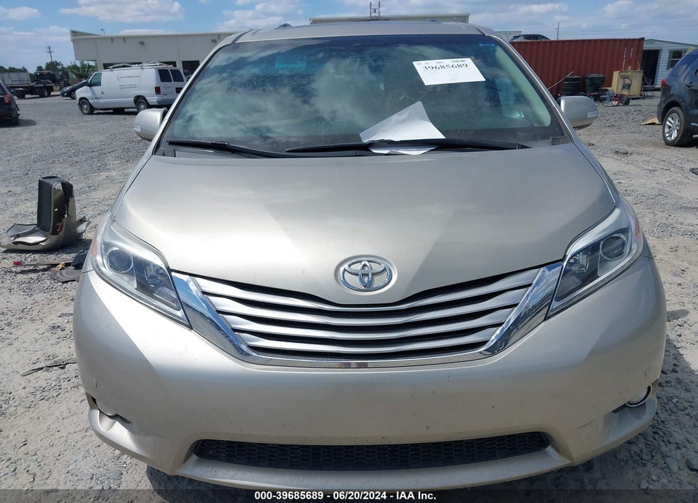 2017 TOYOTA SIENNA LIMITED 7 PASSENGER VIN: 5TDYZ3DC6HS829632
