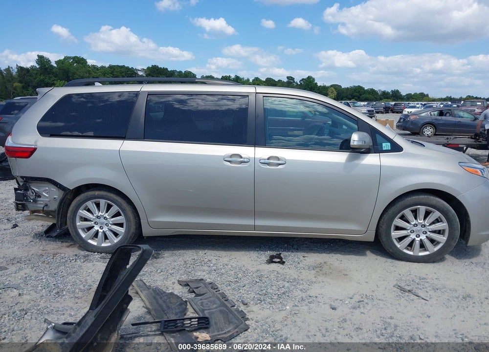 2017 TOYOTA SIENNA LIMITED 7 PASSENGER VIN: 5TDYZ3DC6HS829632
