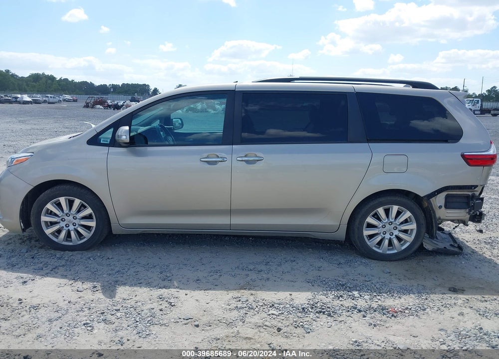 2017 TOYOTA SIENNA LIMITED 7 PASSENGER VIN: 5TDYZ3DC6HS829632