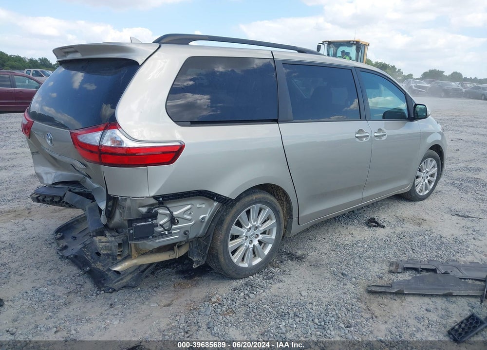 2017 TOYOTA SIENNA LIMITED 7 PASSENGER VIN: 5TDYZ3DC6HS829632
