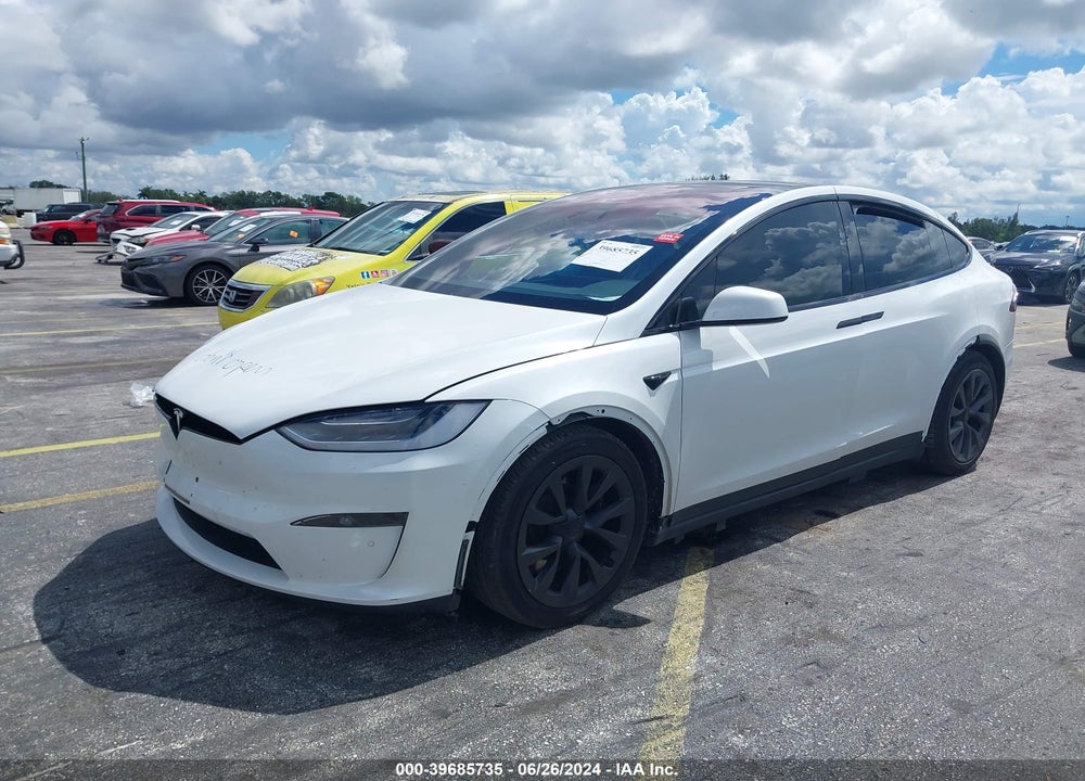 2022 TESLA MODEL X PLAID TRI MOTOR ALL-WHEEL DRIVE VIN: 7SAXCBE62NF333309