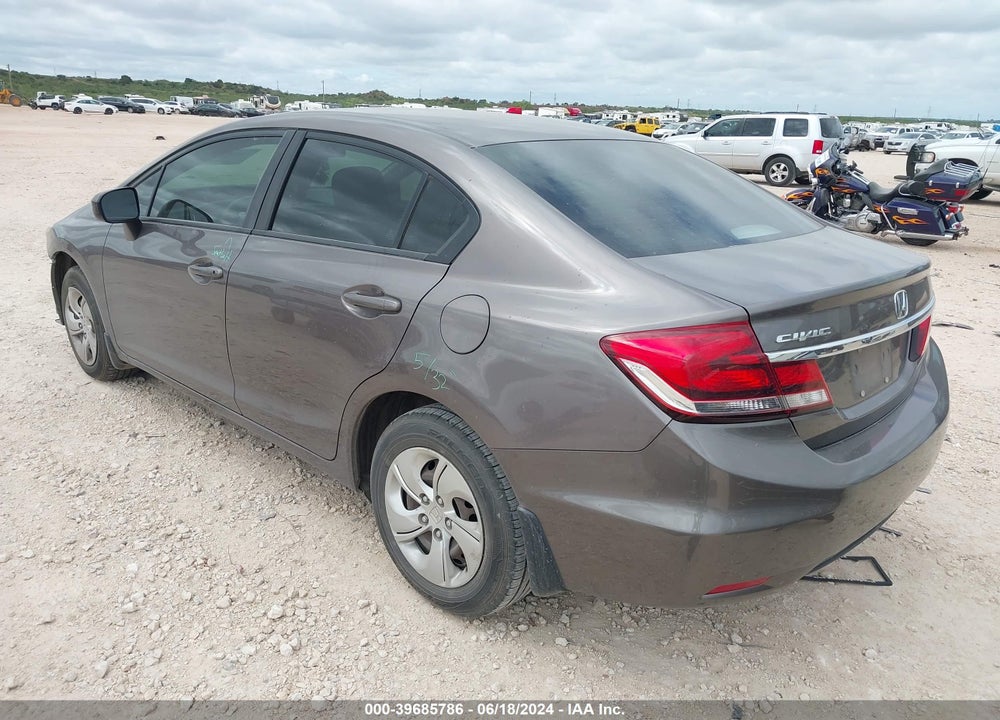 2014 HONDA CIVIC LX VIN: 19XFB2F57EE024829