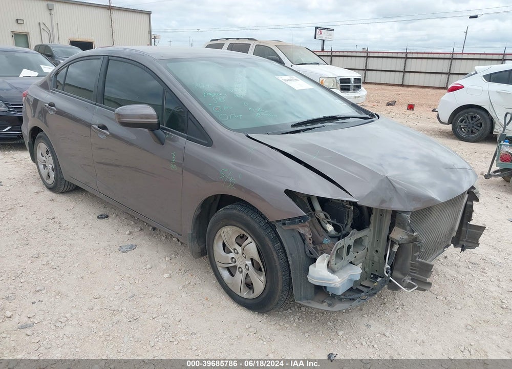2014 HONDA CIVIC LX VIN: 19XFB2F57EE024829
