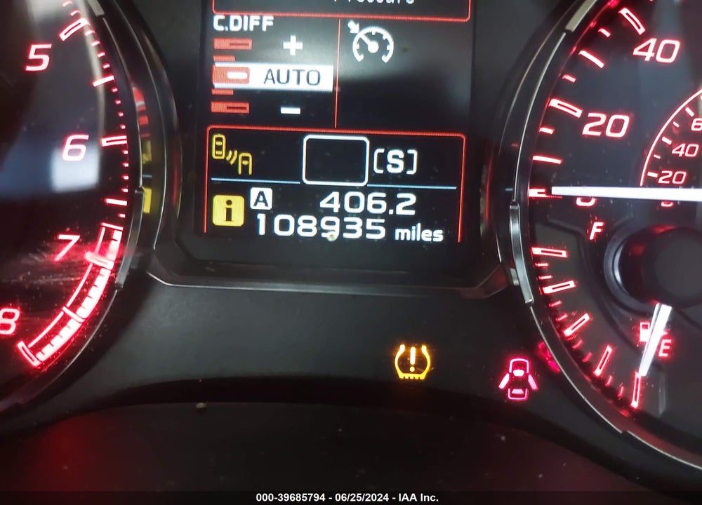 2016 SUBARU WRX STI LIMITED VIN: JF1VA2Y68G9809801