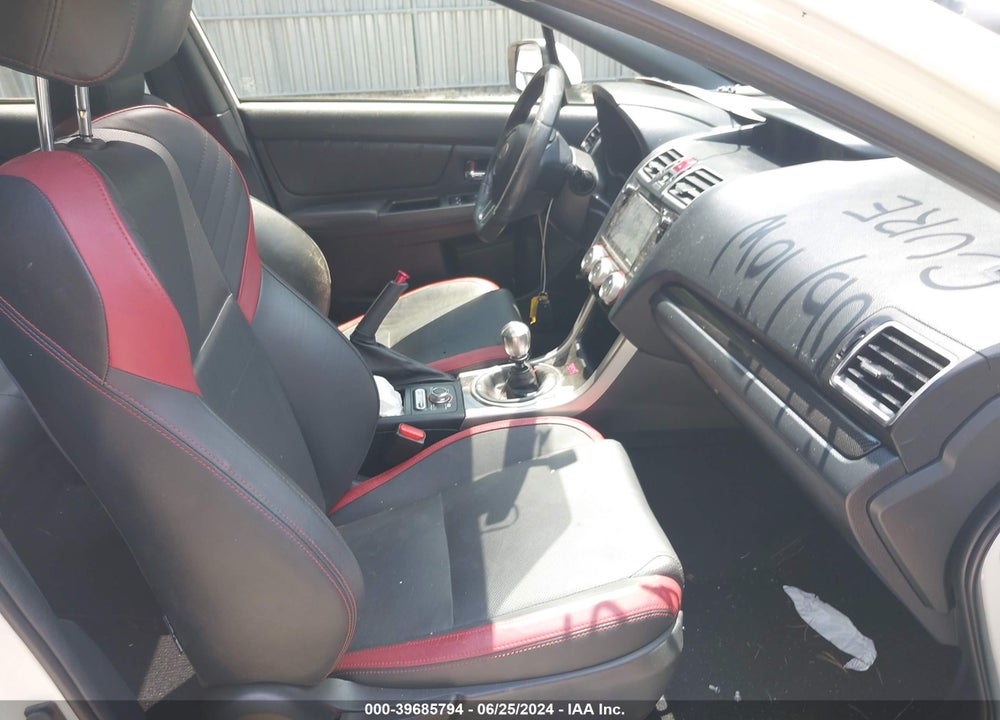 2016 SUBARU WRX STI LIMITED VIN: JF1VA2Y68G9809801