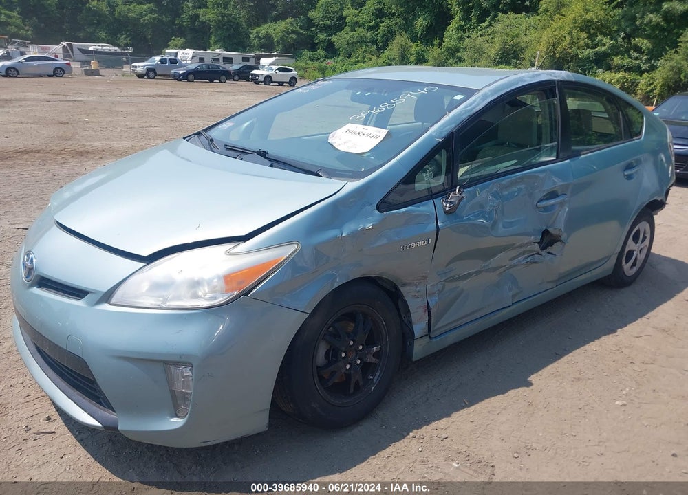 2013 TOYOTA PRIUS THREE VIN: JTDKN3DU6D5597155