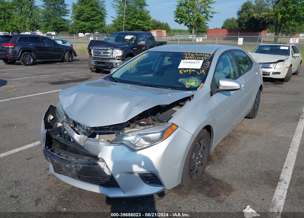 2016 TOYOTA COROLLA LE VIN: 2T1BURHE9GC563663