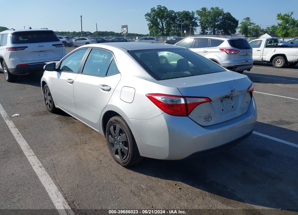 2016 TOYOTA COROLLA LE VIN: 2T1BURHE9GC563663