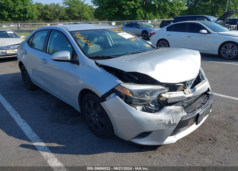 2016 TOYOTA COROLLA LE VIN: 2T1BURHE9GC563663