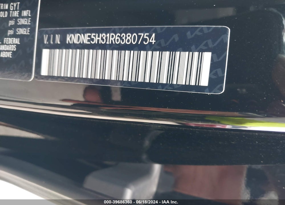 2024 KIA CARNIVAL MPV SX PRESTIGE VIN: KNDNE5H31R6380754