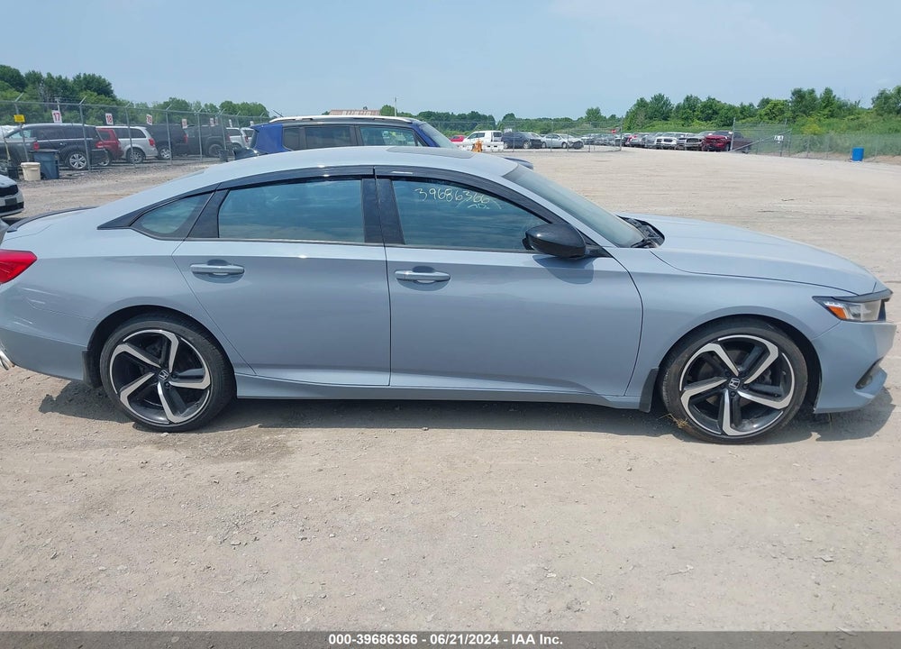 2021 HONDA ACCORD SPORT 2.0T VIN: 1HGCV2F38MA016461
