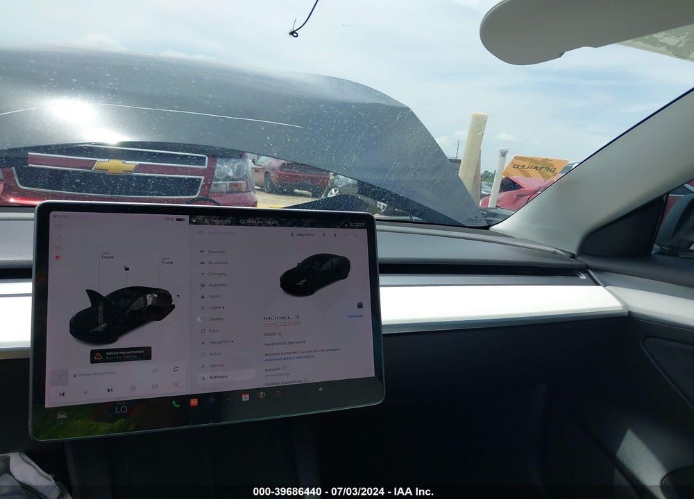 2022 TESLA MODEL 3 VIN: 5YJ3E1EC2NF119393