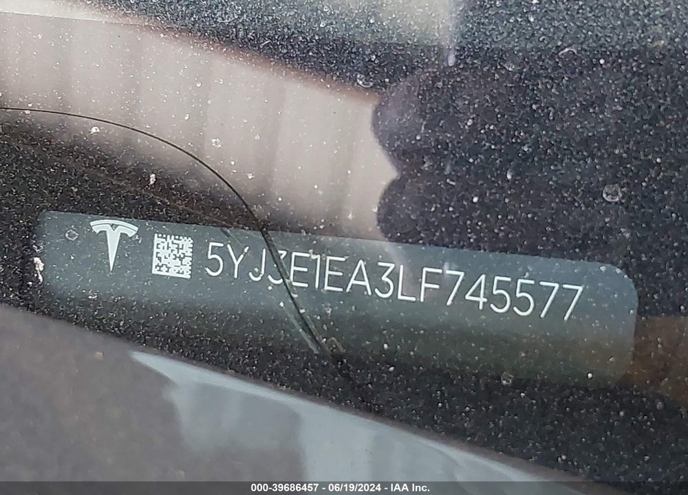 2020 TESLA MODEL 3 STANDARD RANGE PLUS REAR-WHEEL DRIVE/STANDARD RANGE REAR-WHEEL DRIVE VIN: 5YJ3E1EA3LF745577
