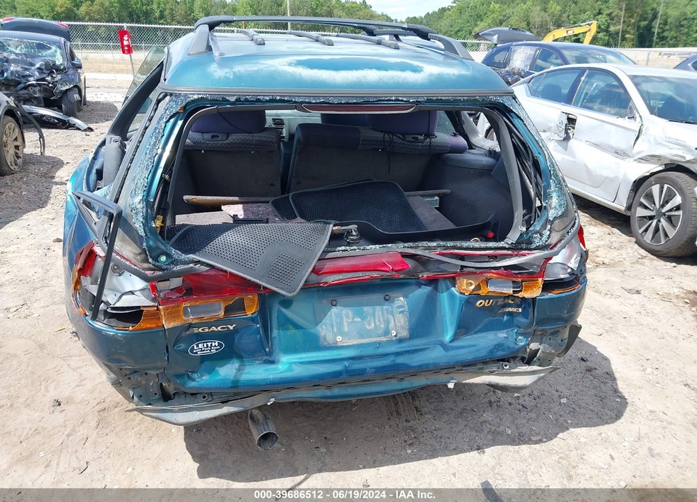 1998 SUBARU LEGACY VIN: 4S3BG6859W7632762