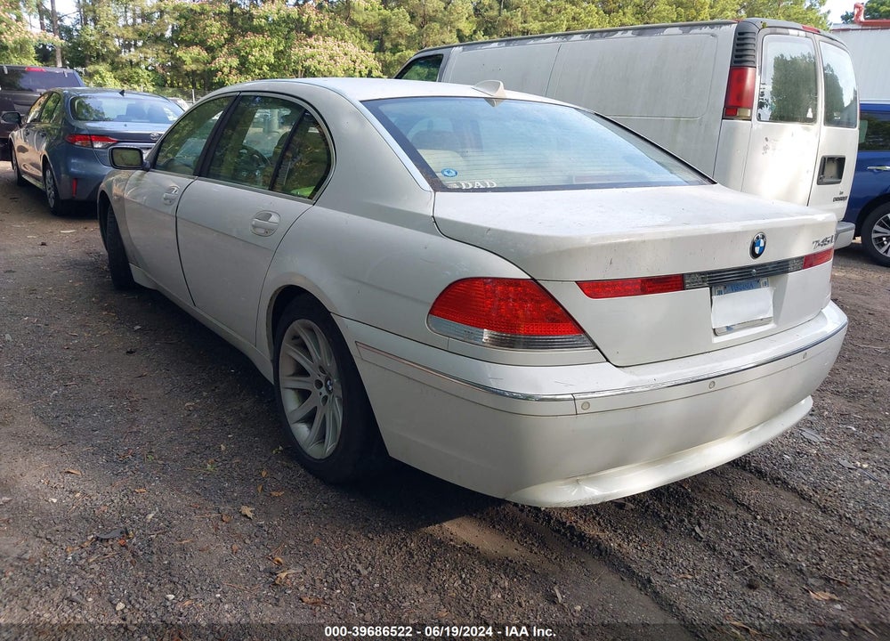 2004 BMW 745LI VIN: WBAGN63494DS46249
