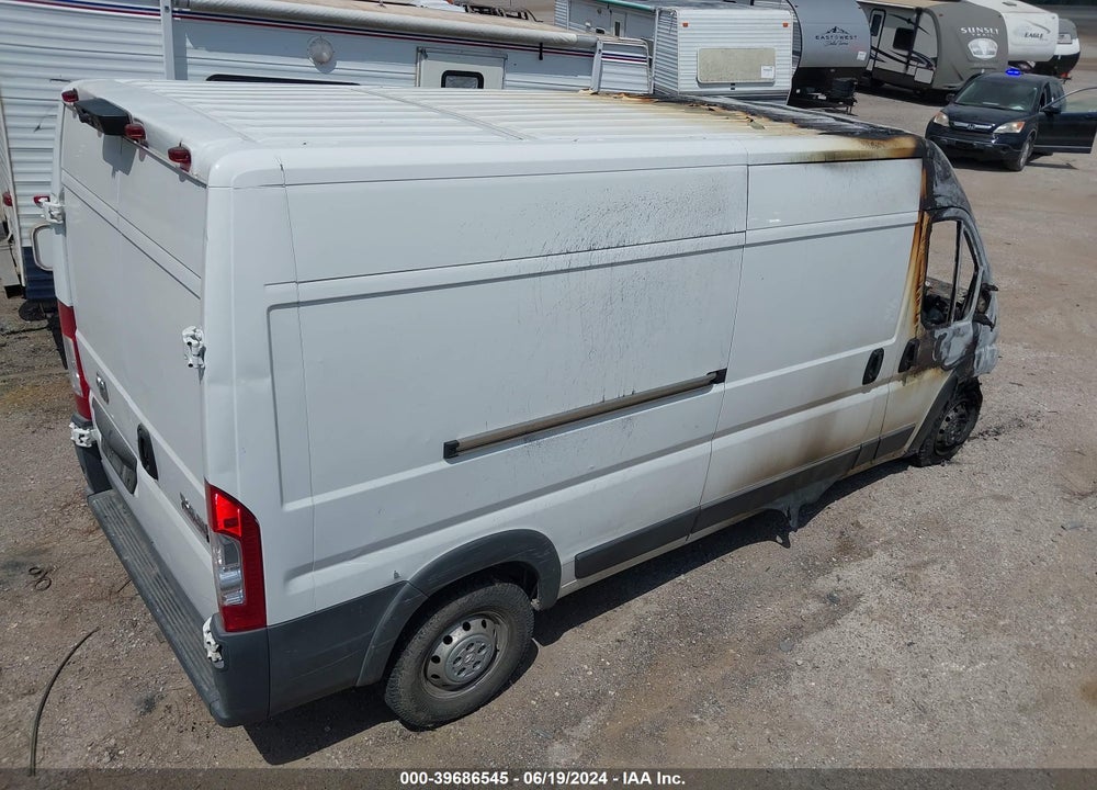 2017 RAM PROMASTER 2500 HIGH ROOF 159 WB VIN: 3C6TRVDG4HE537889