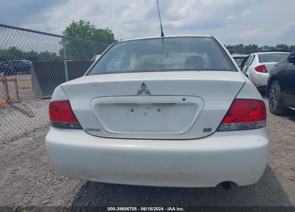 2006 MITSUBISHI LANCER ES/SE VIN: JA3AJ26EX6U031921