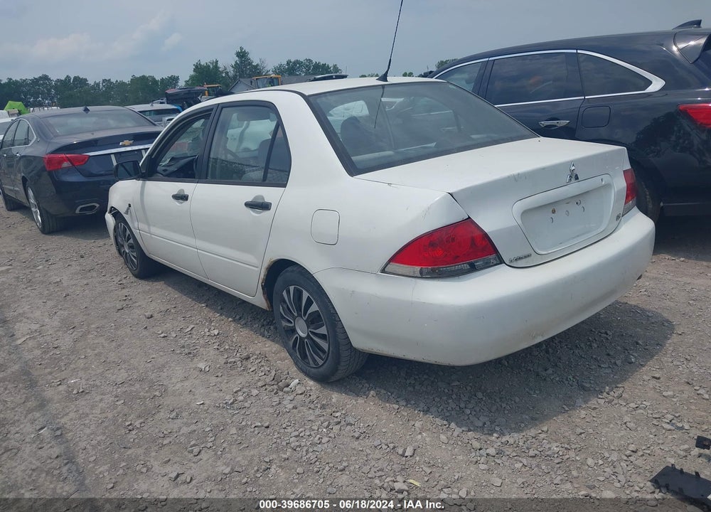 2006 MITSUBISHI LANCER ES/SE VIN: JA3AJ26EX6U031921