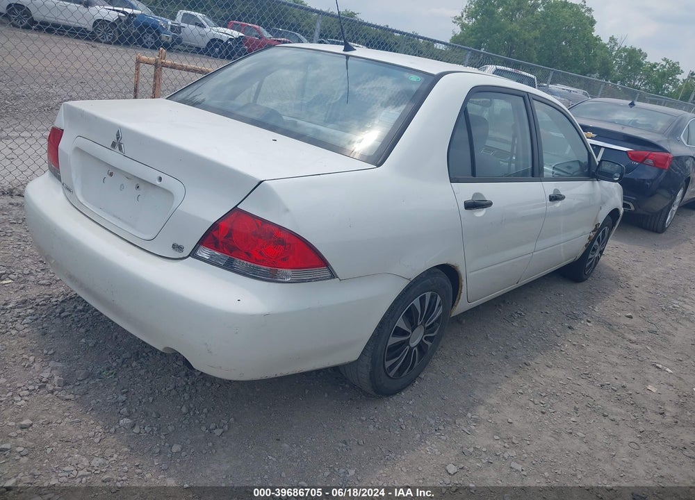 2006 MITSUBISHI LANCER ES/SE VIN: JA3AJ26EX6U031921