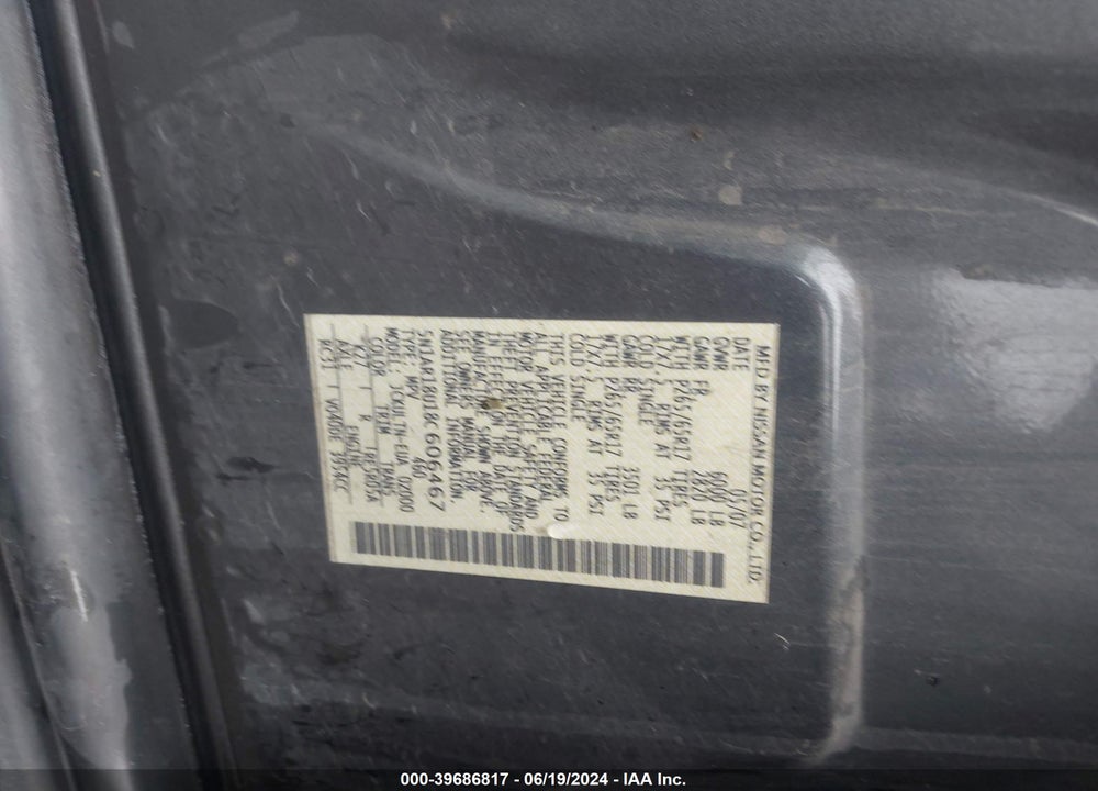 2008 NISSAN PATHFINDER SE VIN: 5N1AR18U18C606467