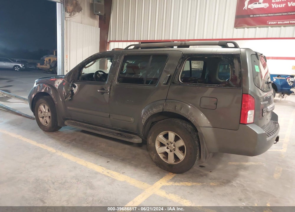 2008 NISSAN PATHFINDER SE VIN: 5N1AR18U18C606467