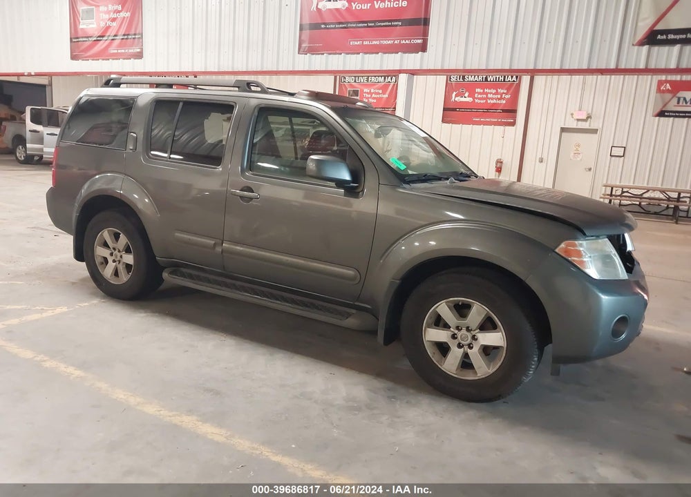 2008 NISSAN PATHFINDER SE VIN: 5N1AR18U18C606467