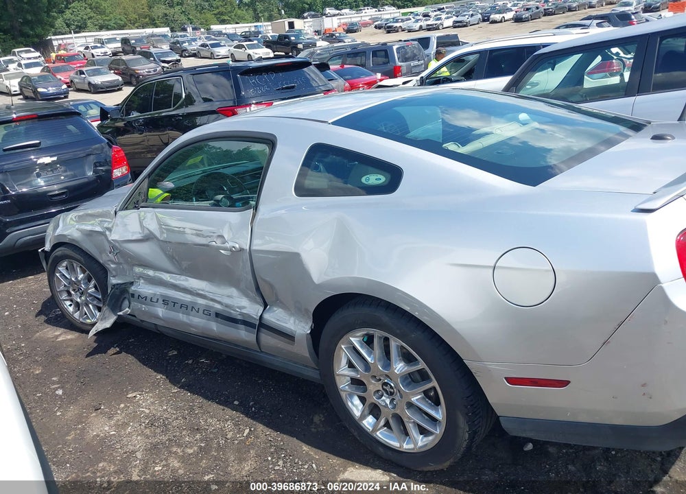 2012 FORD MUSTANG V6 PREMIUM VIN: 1ZVBP8AM2C5235749