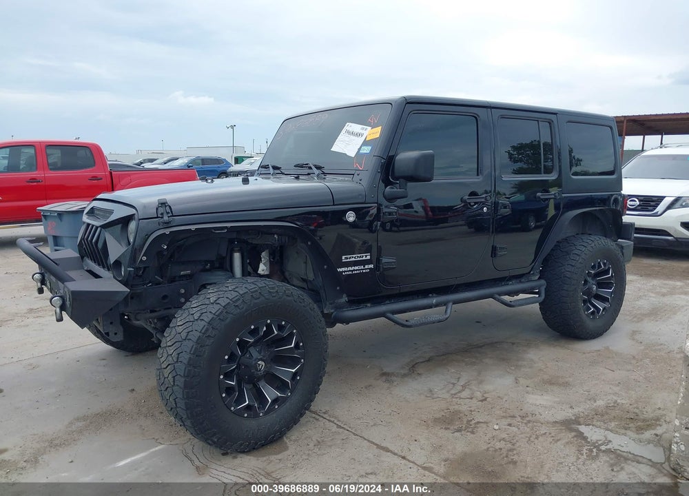 2016 JEEP WRANGLER UNLIMITED SPORT VIN: 1C4HJWDG5GL196584