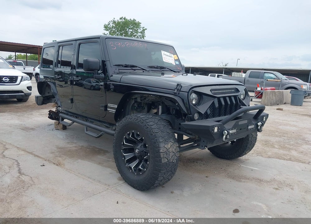2016 JEEP WRANGLER UNLIMITED SPORT VIN: 1C4HJWDG5GL196584