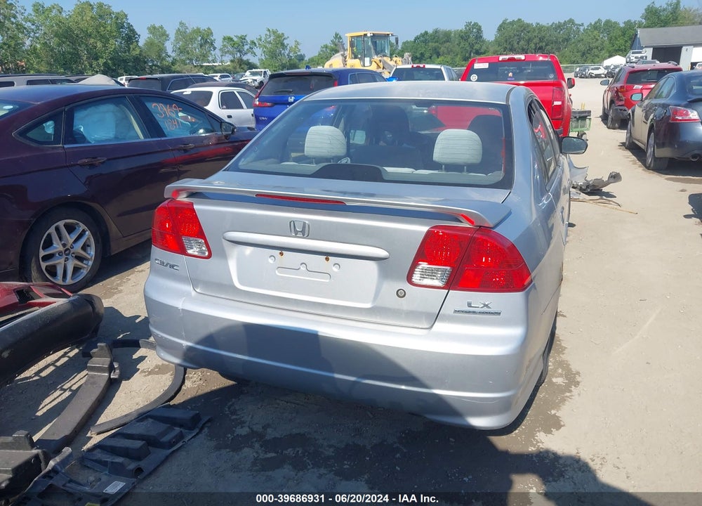 2005 HONDA CIVIC LX/LX SE VIN: 2HGES16505H564826