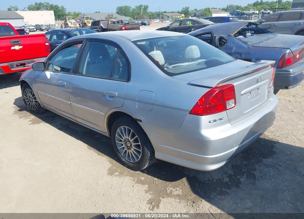2005 HONDA CIVIC LX/LX SE VIN: 2HGES16505H564826