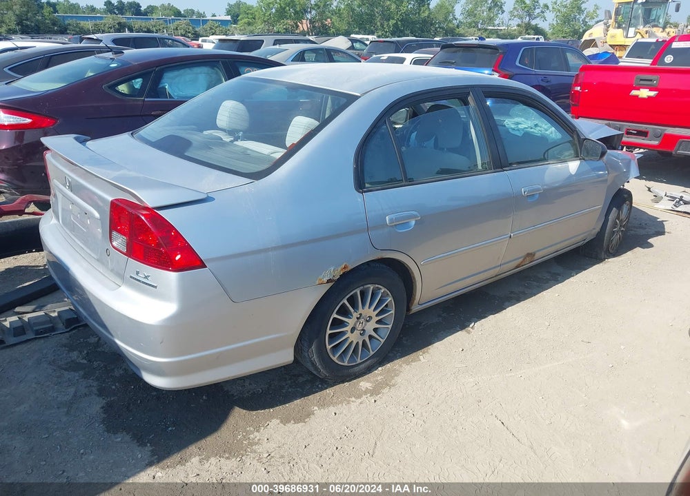 2005 HONDA CIVIC LX/LX SE VIN: 2HGES16505H564826