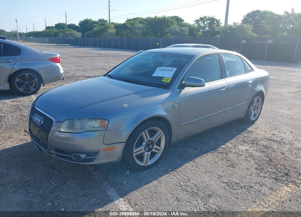 2006 AUDI A4 2.0T VIN: WAUDF78E26A214495