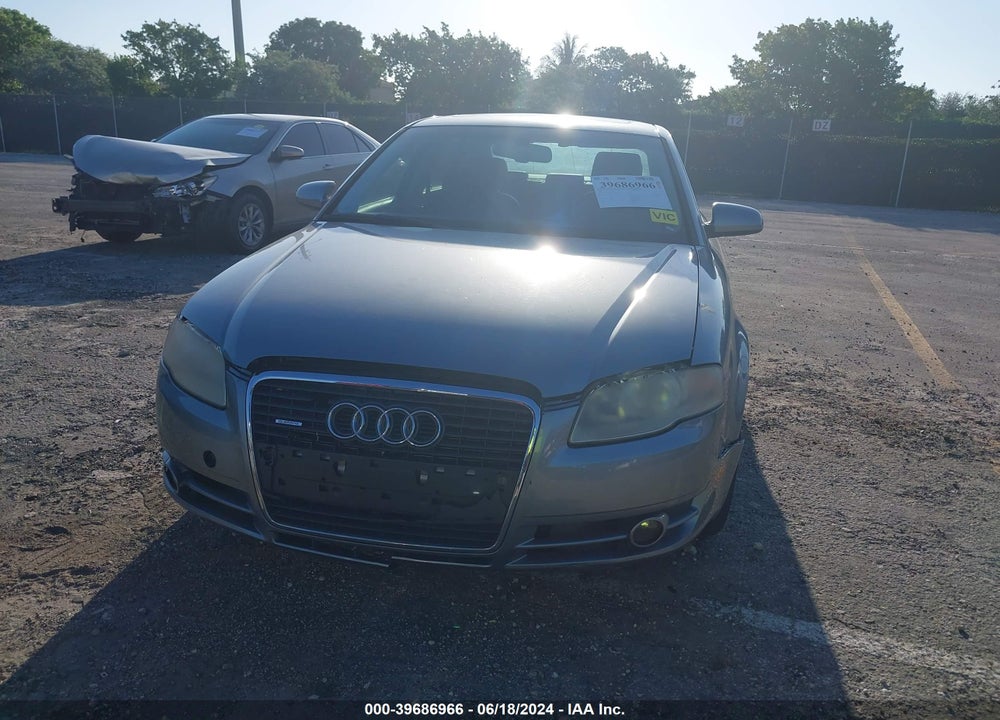 2006 AUDI A4 2.0T VIN: WAUDF78E26A214495