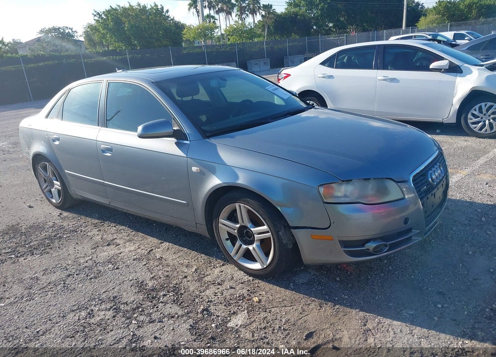 2006 AUDI A4 2.0T VIN: WAUDF78E26A214495