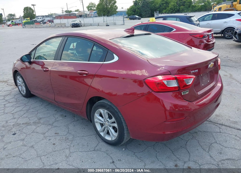 2019 CHEVROLET CRUZE LT VIN: 1G1BE5SM3K7142076