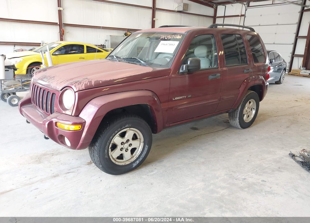 2002 JEEP LIBERTY LIMITED EDITION VIN: 1J8GL58K22W283745