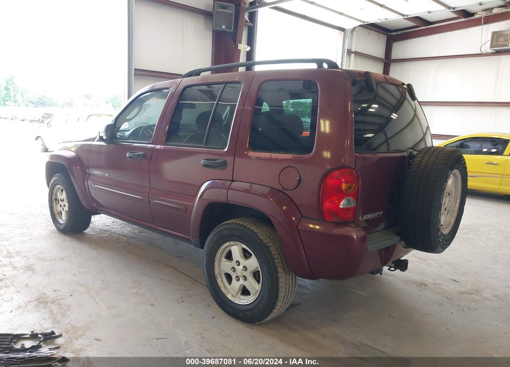 2002 JEEP LIBERTY LIMITED EDITION VIN: 1J8GL58K22W283745