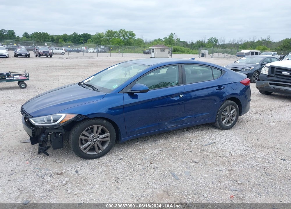 2018 HYUNDAI ELANTRA SEL VIN: 5NPD84LF7JH403091