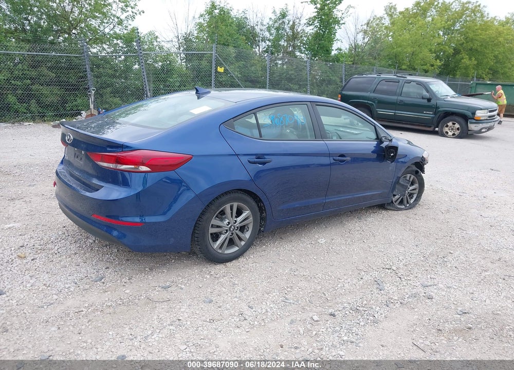 2018 HYUNDAI ELANTRA SEL VIN: 5NPD84LF7JH403091