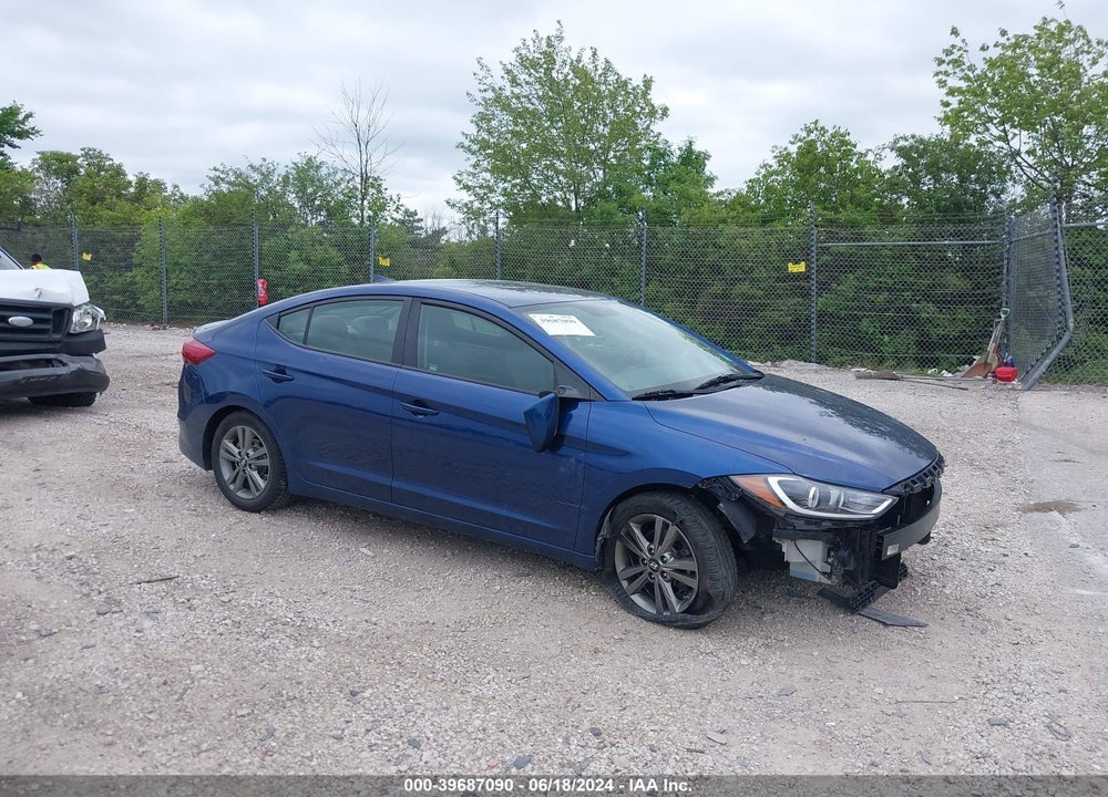 2018 HYUNDAI ELANTRA SEL VIN: 5NPD84LF7JH403091
