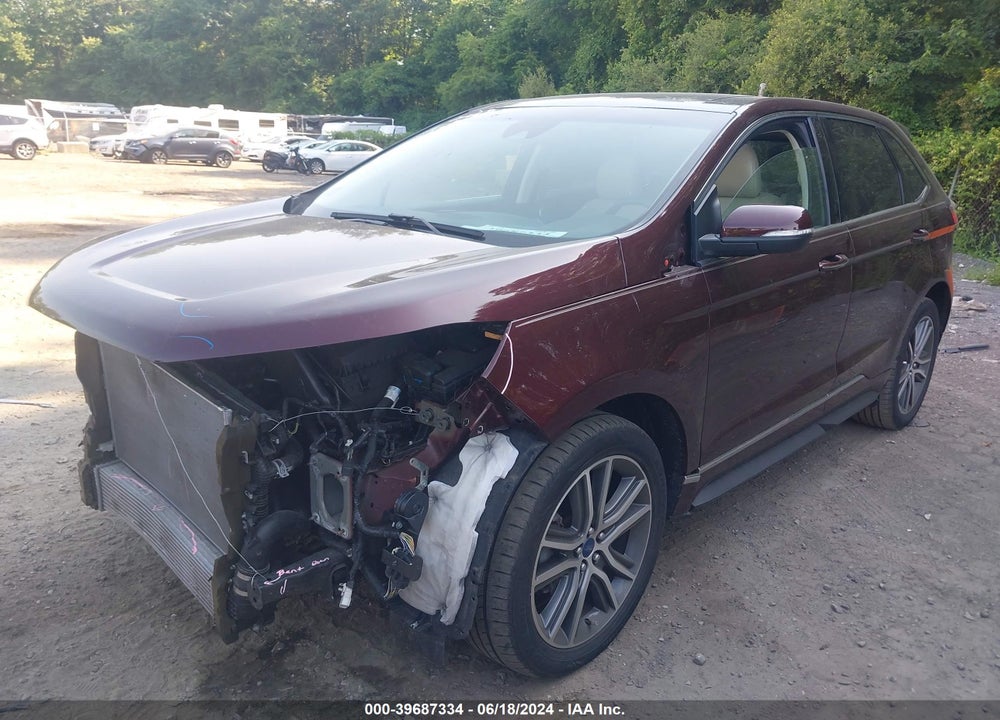 2019 FORD EDGE TITANIUM VIN: 2FMPK3K96KBB34725