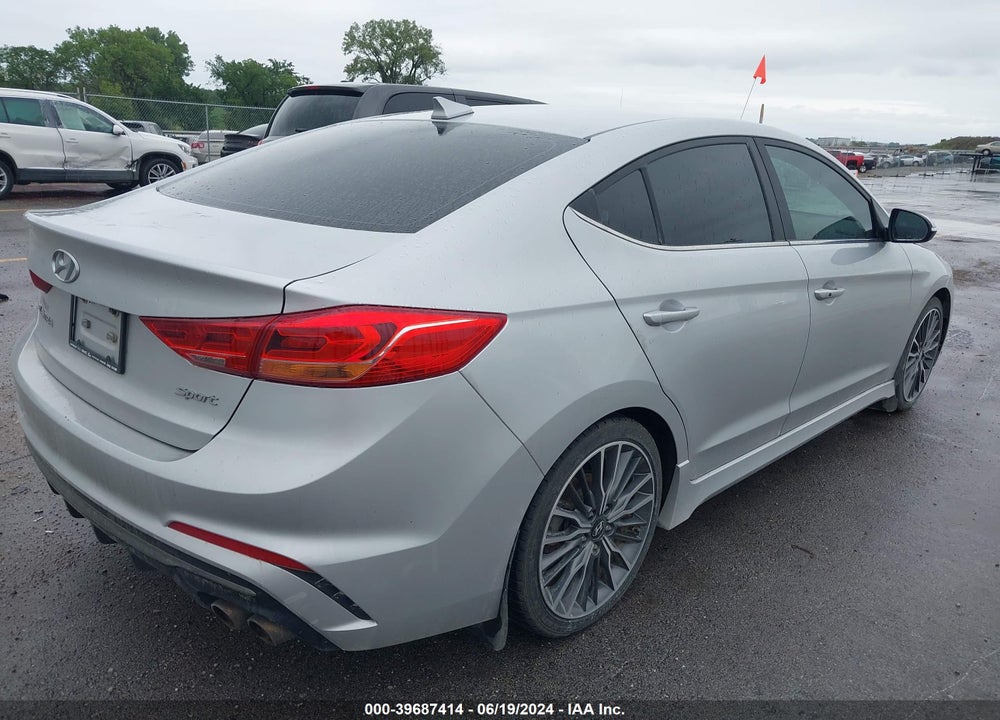 2018 HYUNDAI ELANTRA SPORT VIN: KMHD04LB6JU474899