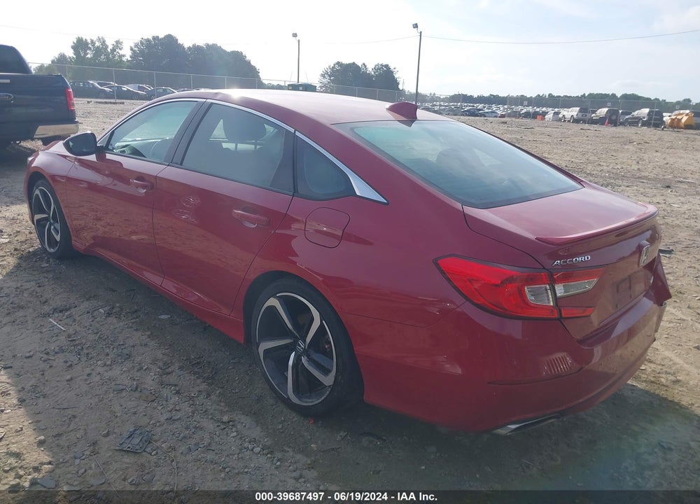 2018 HONDA ACCORD SPORT VIN: 1HGCV1F38JA031919