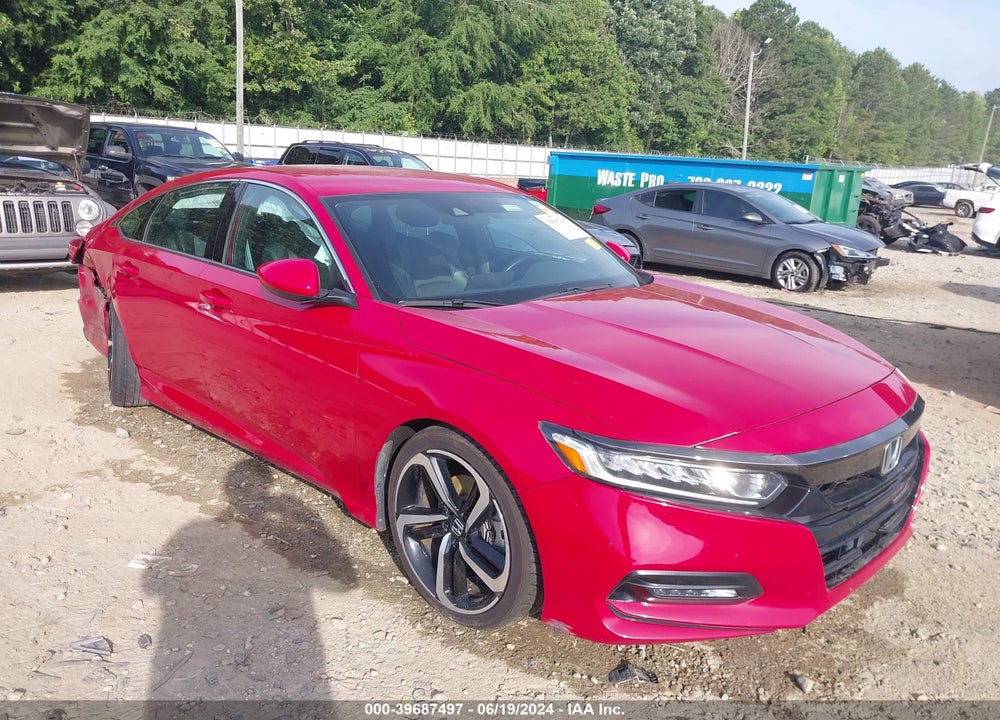 2018 HONDA ACCORD SPORT VIN: 1HGCV1F38JA031919