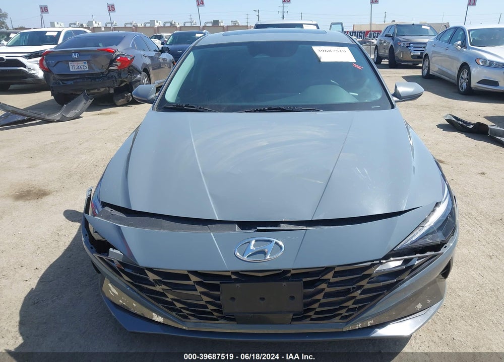 2021 HYUNDAI ELANTRA LIMITED VIN: KMHLP4AG7MU170233