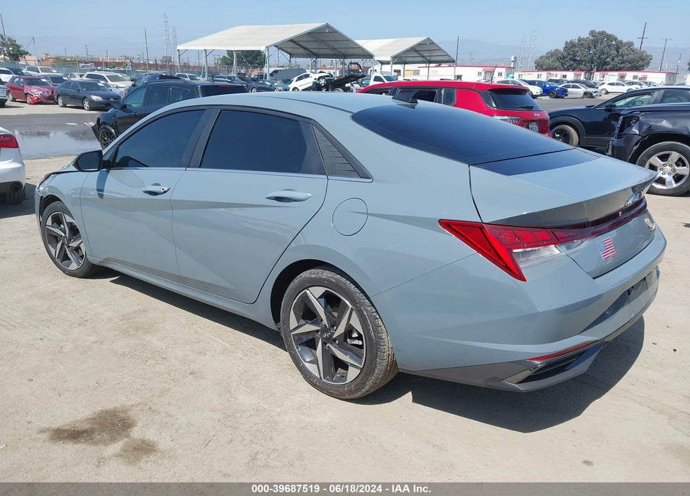 2021 HYUNDAI ELANTRA LIMITED VIN: KMHLP4AG7MU170233