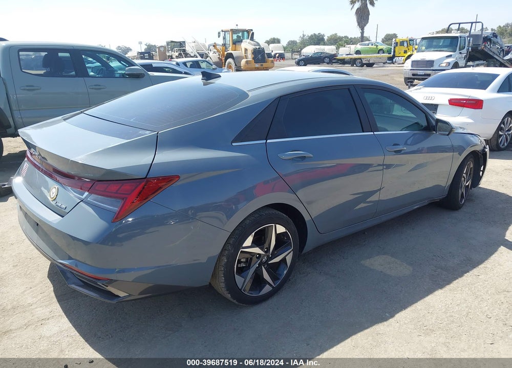 2021 HYUNDAI ELANTRA LIMITED VIN: KMHLP4AG7MU170233